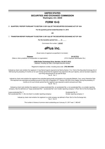 Thumbnail ePlus 10-Q Quarterly Report FY2017 