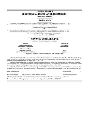 Vorschaubild Inseego 10-Q Quartalsbericht 2016 