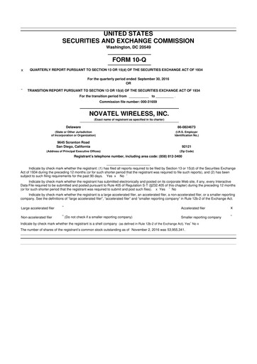 Vorschaubild Inseego 10-Q Quartalsbericht 2016 