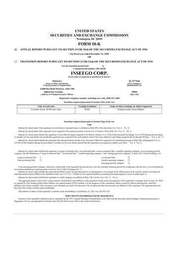 Thumbnail Inseego 10-K Annual Report 2020