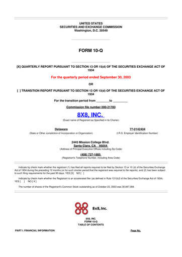 Thumbnail 8x8
 10-Q Quarterly Report FY 