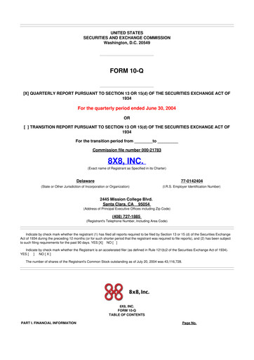 Thumbnail 8x8
 10-Q Quarterly Report FY 