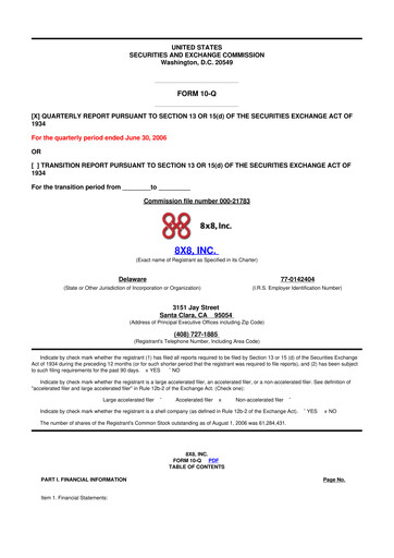 Thumbnail 8x8
 10-Q Quarterly Report FY 