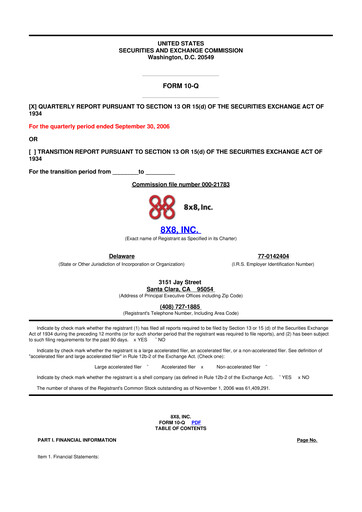 Thumbnail 8x8
 10-Q Quarterly Report FY 