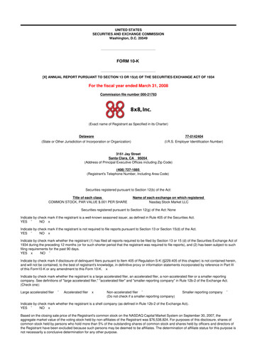 Thumbnail 8x8
 10-K Annual Report 
