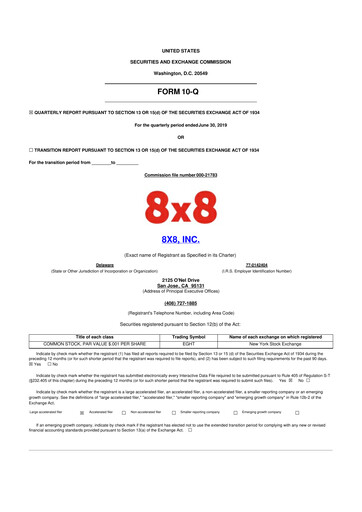 Thumbnail 8x8
 10-Q Quarterly Report FY2020 