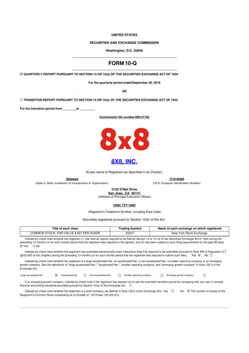 Thumbnail 8x8
 10-Q Quarterly Report FY2020 