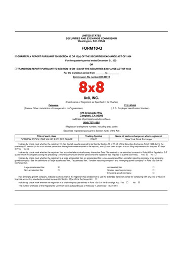 Thumbnail 8x8
 10-Q Quarterly Report FY2022 
