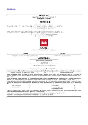 Thumbnail 8x8
 10-Q Quarterly Report FY2025 
