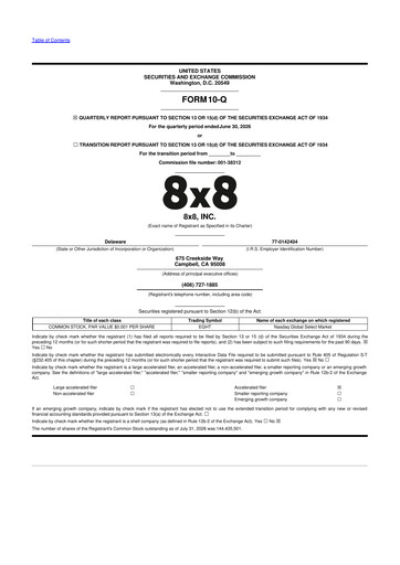 Thumbnail 8x8
 10-Q Quarterly Report FY2027 