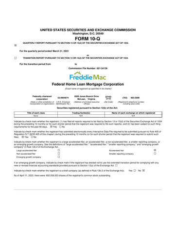 Thumbnail Freddie Mac
 10-Q Quarterly Report FY2023 