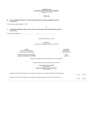 Thumbnail Aaon 10-K Annual Report 