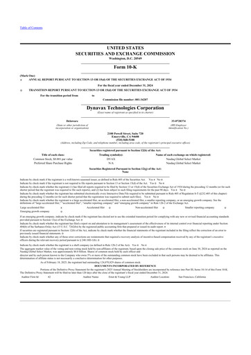 Thumbnail Dynavax Technologies
 10-K Annual Report 2024