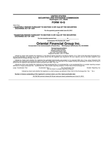 Thumbnail OFG Bancorp
 10-Q Quarterly Report FY 
