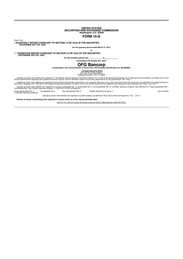 Thumbnail OFG Bancorp
 10-Q Quarterly Report FY2016 