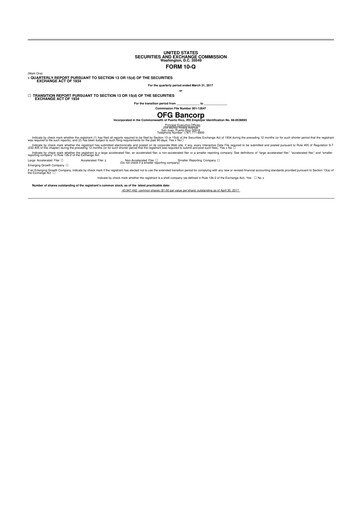 Thumbnail OFG Bancorp
 10-Q Quarterly Report FY2017 