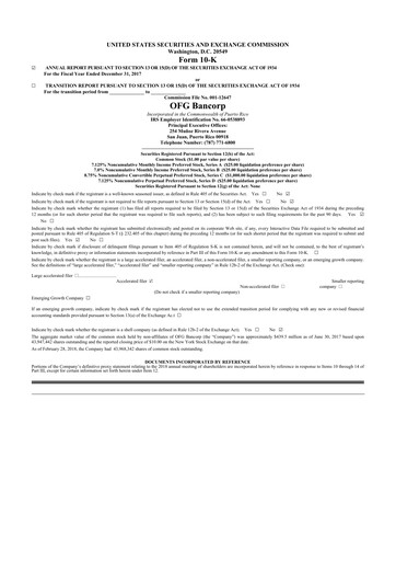 Thumbnail OFG Bancorp
 10-K Annual Report 2017