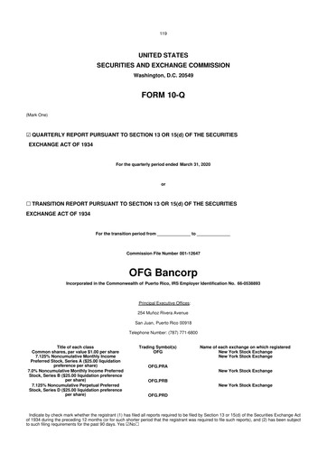 Thumbnail OFG Bancorp
 10-Q Quarterly Report FY2020 