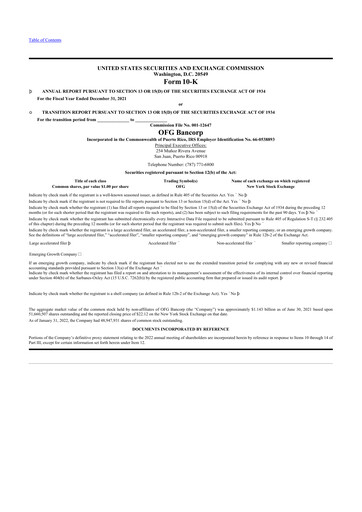 Thumbnail OFG Bancorp
 10-K Annual Report 2021