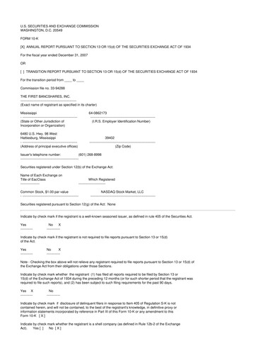 Thumbnail The First Bancshares 10-K Annual Report 