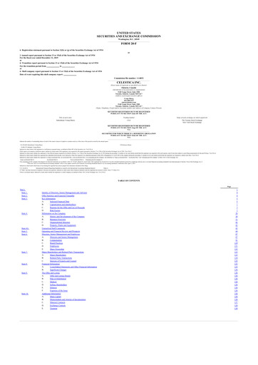 Thumbnail Celestica 20-F Annual Report 2019