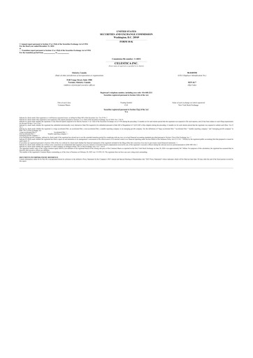 Thumbnail Celestica 10-K Annual Report 2024