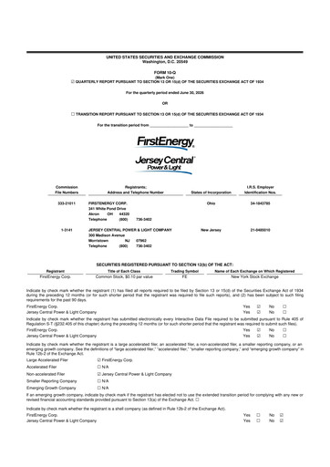 Thumbnail FirstEnergy 10-Q Quarterly Report FY2026 