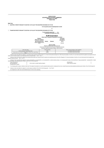 Thumbnail SLM Corporation (Sallie Mae) 10-Q Quarterly Report FY2025 