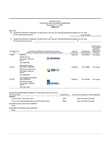 Thumbnail Sempra 10-Q Quarterly Report FY2025 