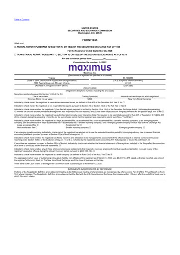 Thumbnail Maximus 10-K Annual Report 2025