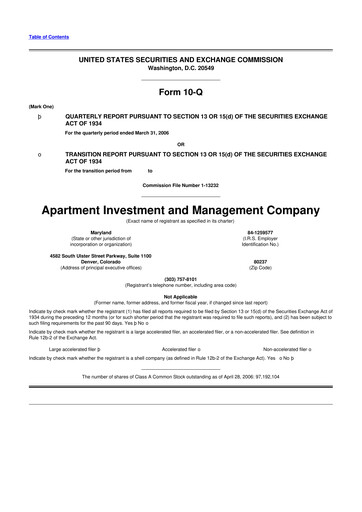 Thumbnail Aimco 10-Q Quarterly Report FY 