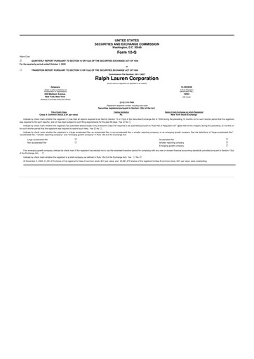 Thumbnail Ralph Lauren 10-Q Quarterly Report FY2023 