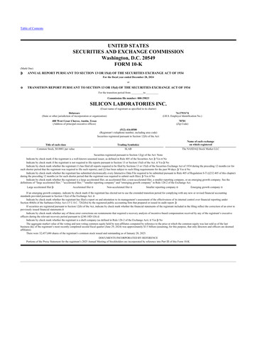 Thumbnail Silicon Labs
 10-K Annual Report 2024