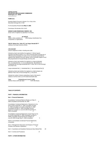 Thumbnail Green Plains 10-Q Quarterly Report FY 