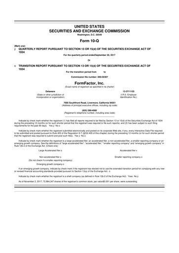 Thumbnail FormFactor 10-Q Quarterly Report FY2017 