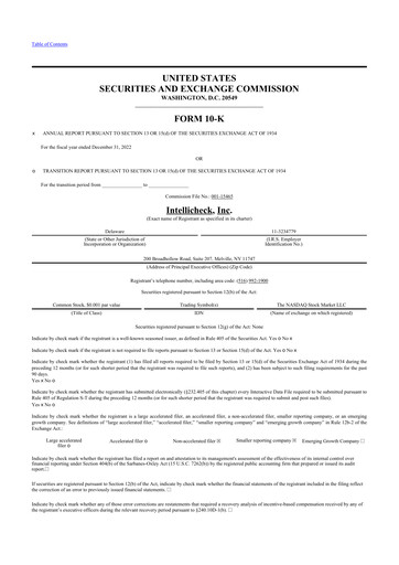 Thumbnail Intellicheck 10-K Annual Report 2022