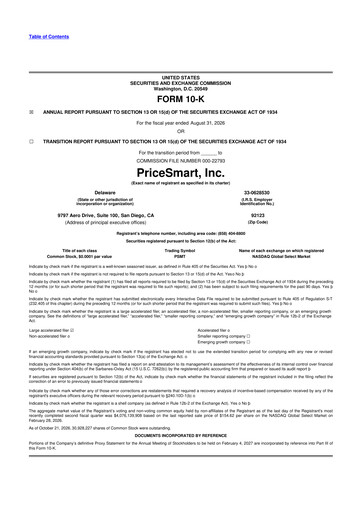 Thumbnail PriceSmart
 10-K Annual Report 2026