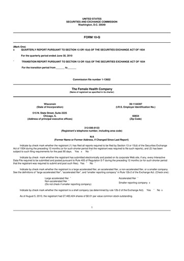 Vorschaubild Veru 10-Q Quartalsbericht  