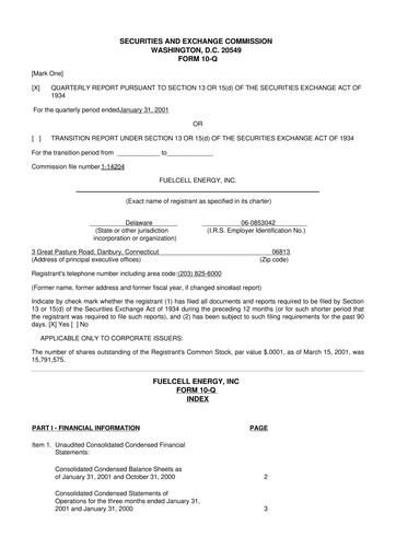 Vorschaubild FuelCell Energy
 10-Q Quartalsbericht  