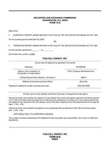 Vorschaubild FuelCell Energy
 10-Q Quartalsbericht  