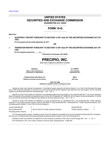 Thumbnail Precipio 10-Q Quarterly Report FY 