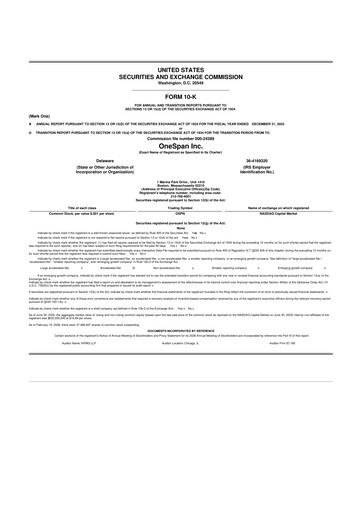 Vorschaubild OneSpan 10-K Jahresbericht 2025