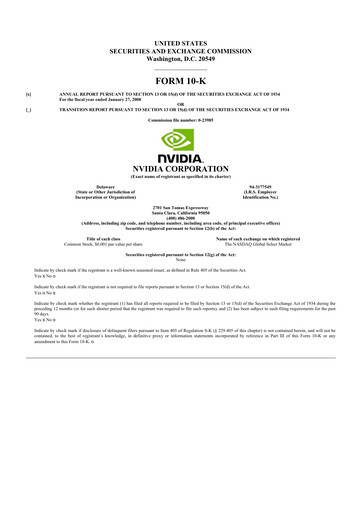 Thumbnail NVIDIA 10-K Annual Report 