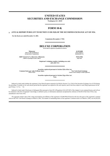 Thumbnail Deluxe Corporation 10-K Annual Report 