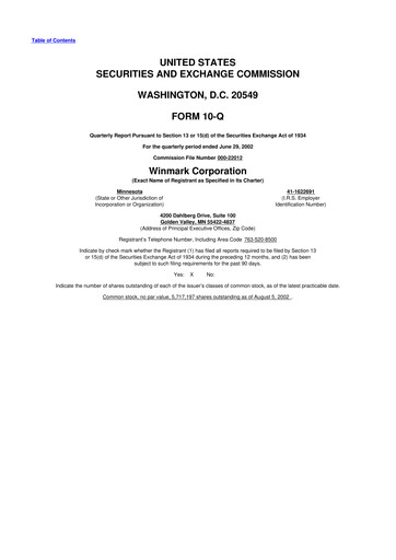 Thumbnail Winmark 10-Q Quarterly Report FY 