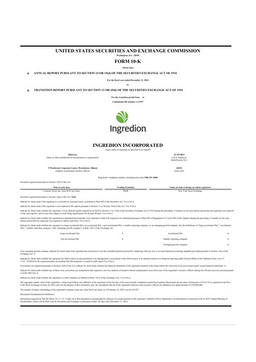 Thumbnail Ingredion 10-K Annual Report 2024