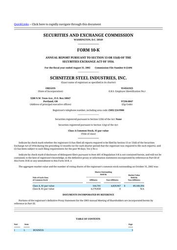 Vorschaubild Radius Recycling 10-K Jahresbericht 