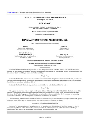 Thumbnail ACI Worldwide
 10-K Annual Report 