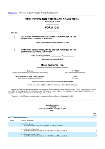 Thumbnail Mitek Systems
 10-Q Quarterly Report FY 