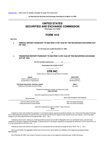 Thumbnail Central Pacific Financial 10-K Annual Report 